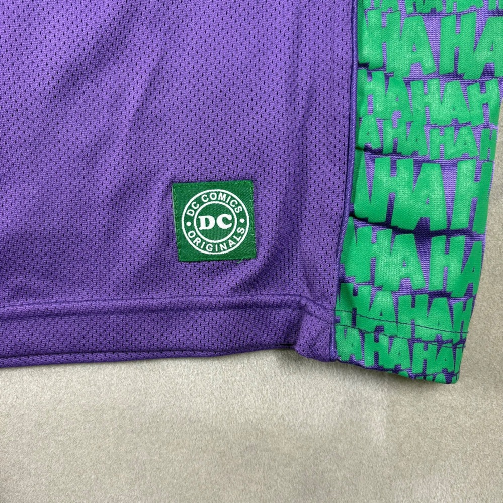 DC Comics Originals The Joker Basketball Jersey Purple Green Large HAHA 00 - Picture 3 of 6